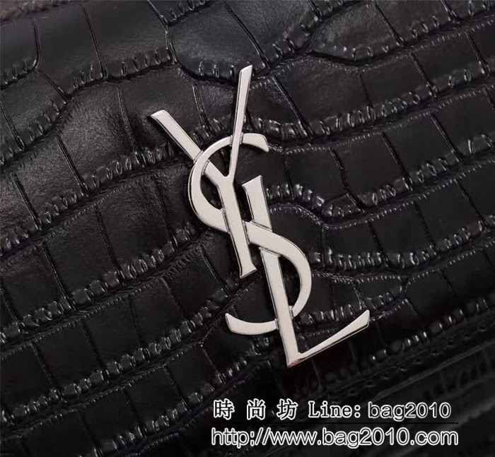 YSL聖羅蘭 頂級原版 最新迷你款 鱷魚紋鏈條小包 452157E YAS1053